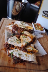 wild boar quesadilla