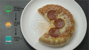 Biplate with pizza