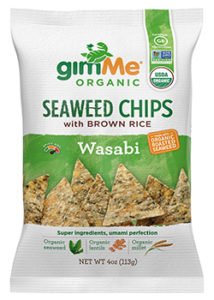 Seaweed Chips with Brown Rice and Wasabi Tamari