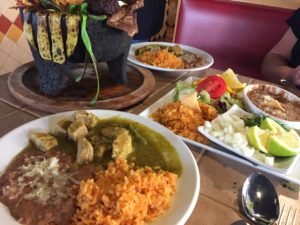 Huevos con machaca and Chili Verde